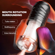 Load image into Gallery viewer, Two-way spiral vibration aircraft cup automatic training exercise penis masturbator
