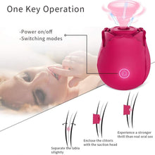 Load image into Gallery viewer, Rose Suctional Vibrator
