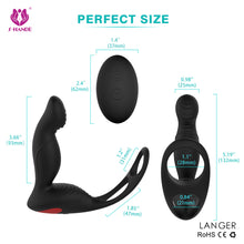 Load image into Gallery viewer, S-HANDE Remote Control Male Prostate Vibe Anal Plug With Penis Ring
