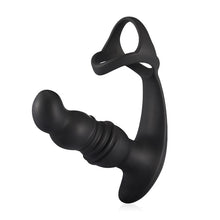 Load image into Gallery viewer, 2 in 1 3 Thrusting 7 Vibrations Anal Massager with Cock Ring

